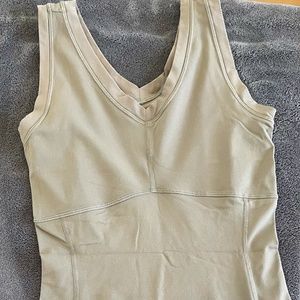 Lucy Khaki Colored Yoga Top